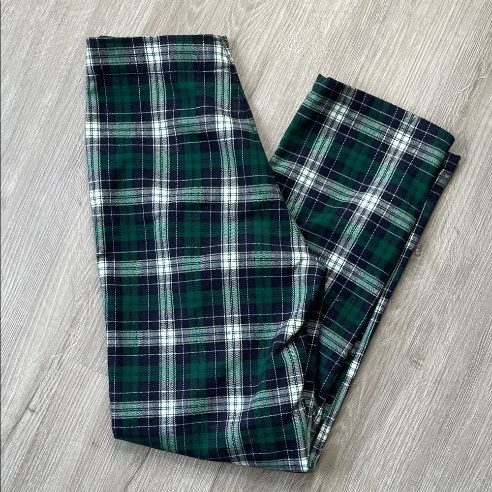 Green Plaid Pants